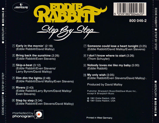 Eddie Rabbitt : Step By Step (CD, Album, RE)