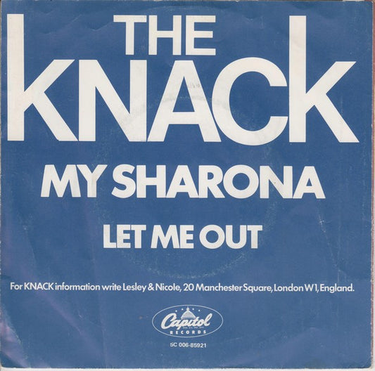 The Knack (3) : My Sharona (7", Single)