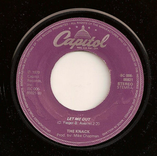 The Knack (3) : My Sharona (7", Single)