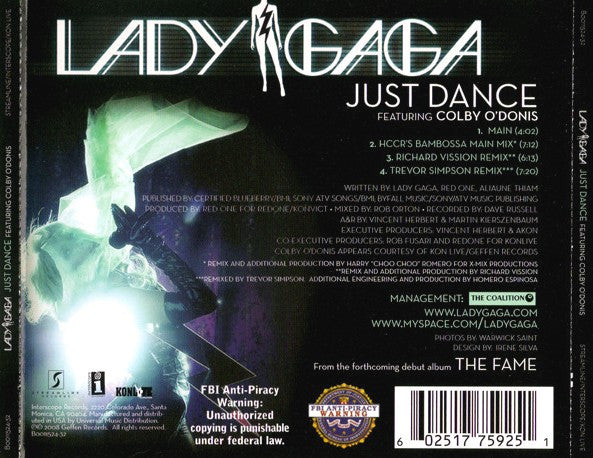 Lady Gaga Featuring Colby O'Donis : Just Dance (The Remixes) (CD, Maxi)