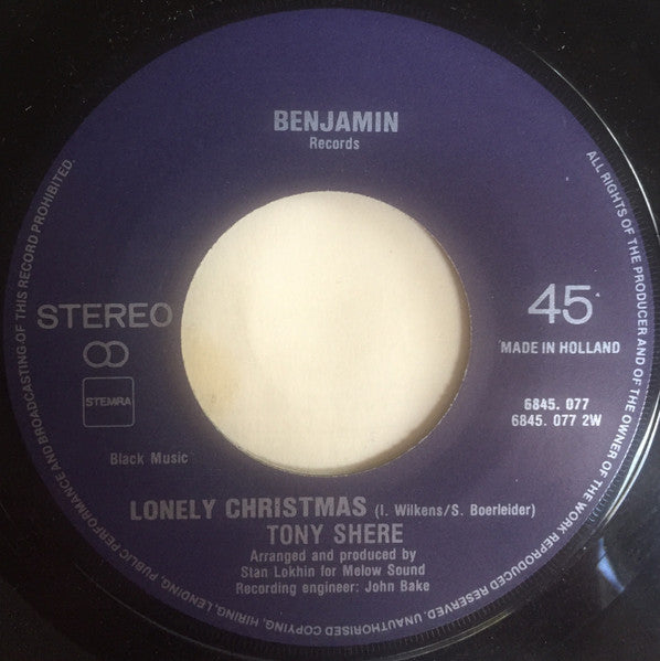 Tony Shere : Merry Christmas (7", Single)