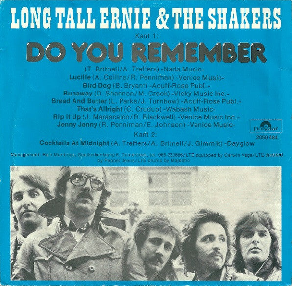 Long Tall Ernie And The Shakers : Do You Remember (7", Single)