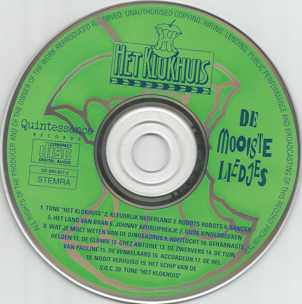 Het Klokhuis* : De Mooiste Liedjes (CD)