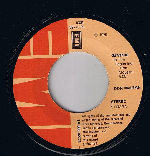 Don McLean : Crying (7", Single)