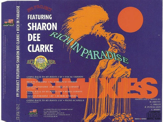 FPI Project Featuring Sharon Dee Clarke : Rich In Paradise (Remixes) (CD, Maxi)