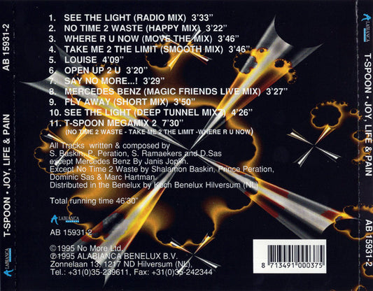 T-Spoon : Joy, Life And Pain (CD, Album, S/Edition)