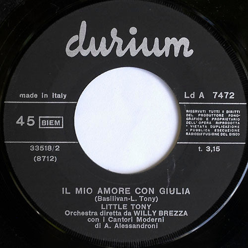 Little Tony : Riderà (7")