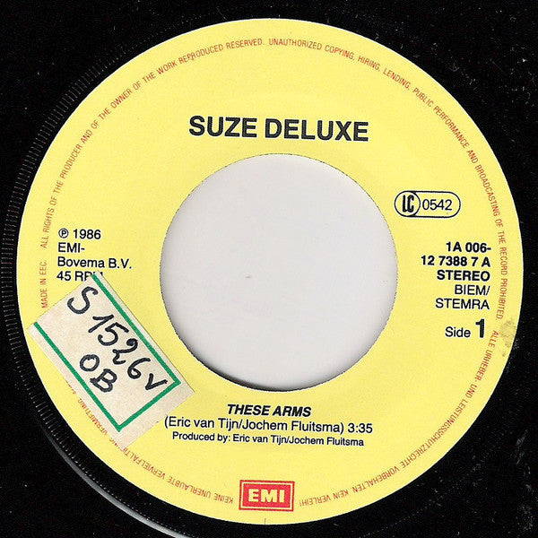 Suze Deluxe : These Arms (7", Single)