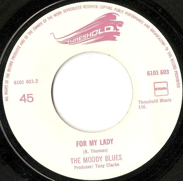 The Moody Blues : I'm Just A Singer (In A Rock And Roll Band) (7", Single)