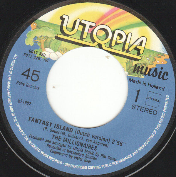 The Millionaires (2) : Fantasy Island (7", Single)
