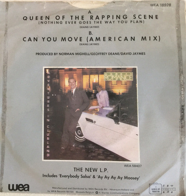 Modern Romance : Queen Of The Rapping Scene (Nothing Ever Goes The Way You Plan) / Can You Move (American Mix) (7", Single)