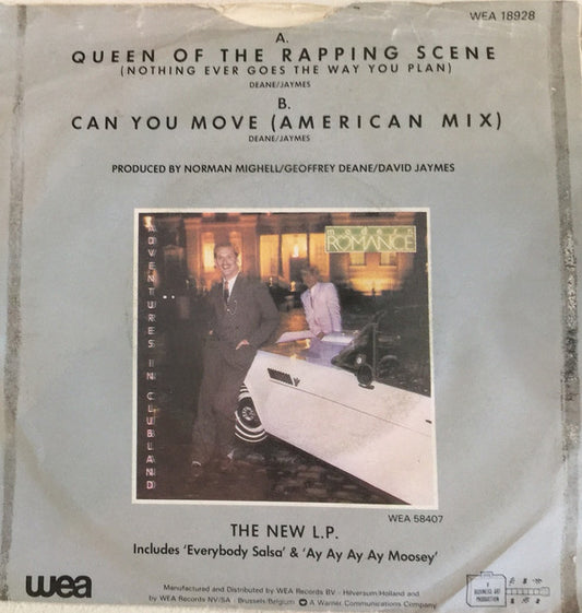 Modern Romance : Queen Of The Rapping Scene (Nothing Ever Goes The Way You Plan) / Can You Move (American Mix) (7", Single)