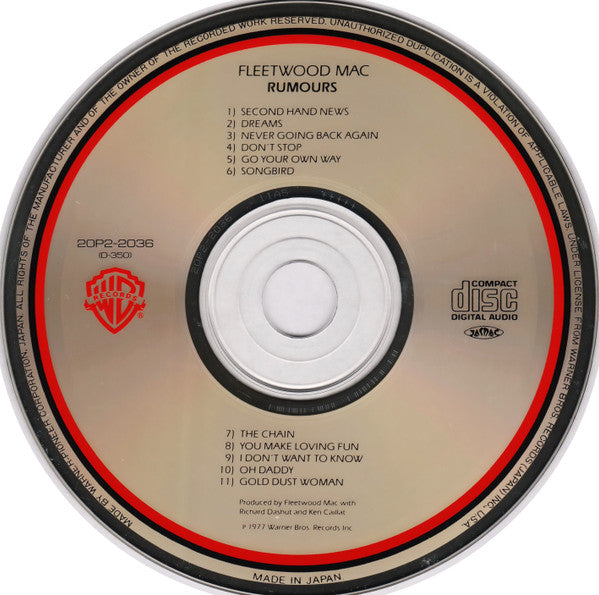 Fleetwood Mac = Fleetwood Mac : Rumours = 噂 (CD, Album, RE)