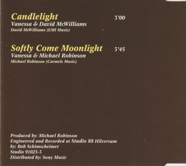 Vanessa (2) & David McWilliams : Candlelight (CD, Maxi)