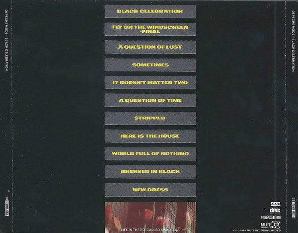 Depeche Mode : Black Celebration (CD, Album, RE)