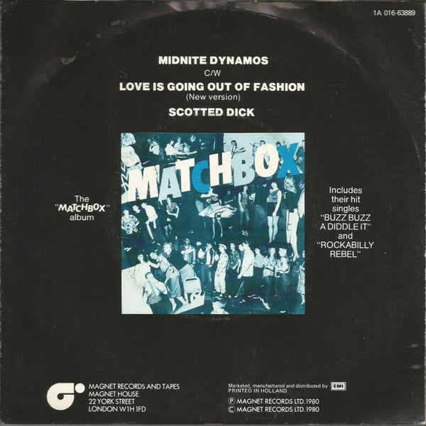 Matchbox (3) : Midnite Dynamos (7", Single)