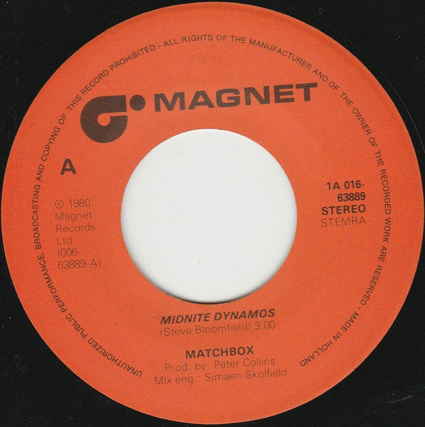 Matchbox (3) : Midnite Dynamos (7", Single)