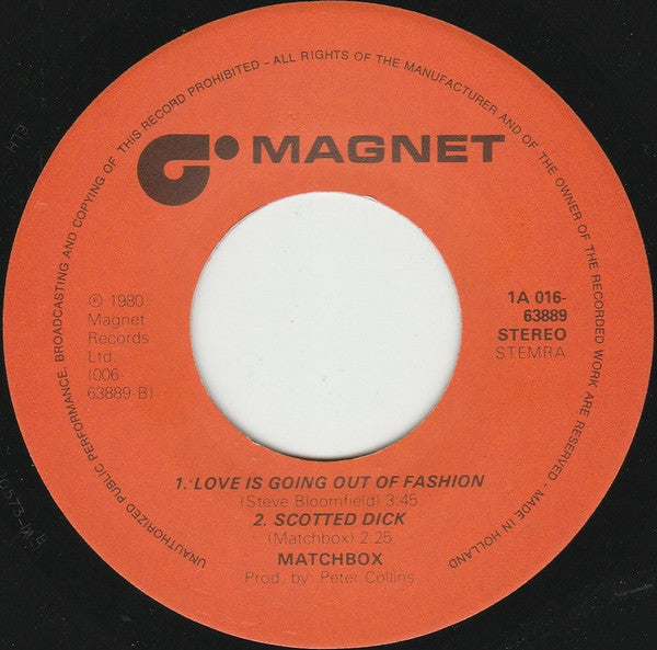 Matchbox (3) : Midnite Dynamos (7", Single)