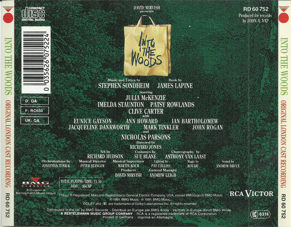 Stephen Sondheim : Into The Woods—Original London Cast Recording (CD, Album)