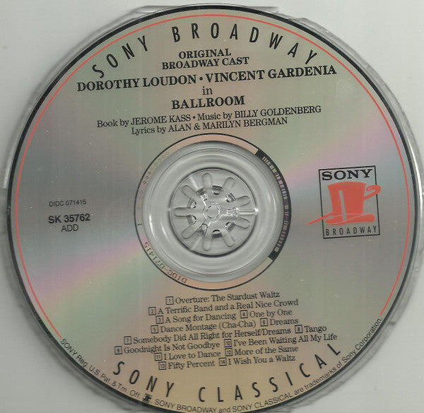 Billy Goldenberg, Alan & Marilyn Bergman : Ballroom (Original Broadway Cast) (CD, Album, RE, RM)