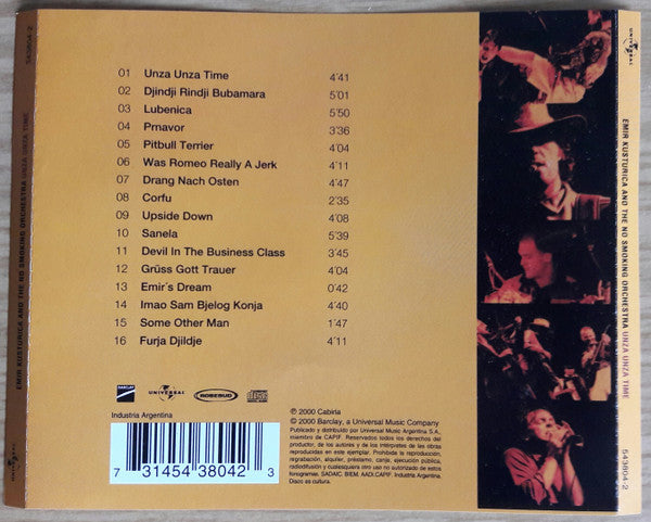 Emir Kusturica & The No Smoking Orchestra : Unza Unza Time (CD, Album)