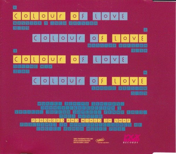 Snap! : Colour Of Love (CD, Single)