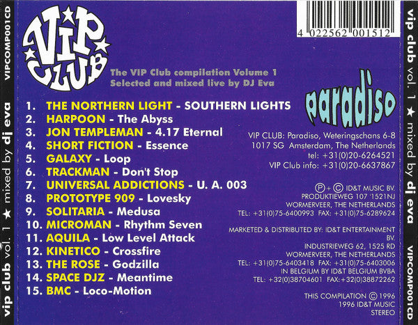 Eva : Vip Club (CD, Comp, Mixed)
