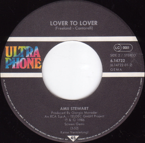 Amii Stewart : Love Ain't No Toy (7", Single)