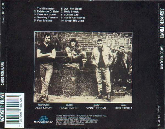 Agnostic Front : Cause For Alarm (CD, Album, RE)