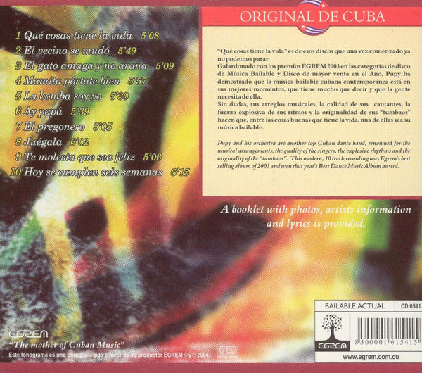 Pupy Y Los Que Son Son : Que Cosas Tiene La Vida (CD, Album)