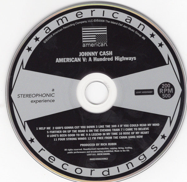 Johnny Cash : American V: A Hundred Highways (CD, Album)