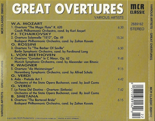 Various : Great Overtures (CD, Comp)