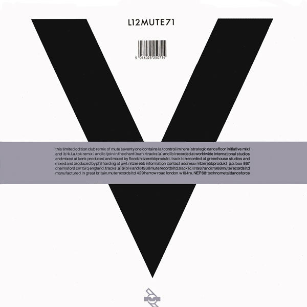 Nitzer Ebb : Control Im Here - Edition Number Two (Strategic Dancefloor Initiative) (12", Ltd)