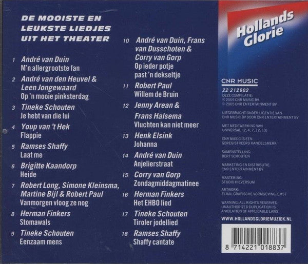 Various : Liedjes Uit Het Theater (CD, Comp)