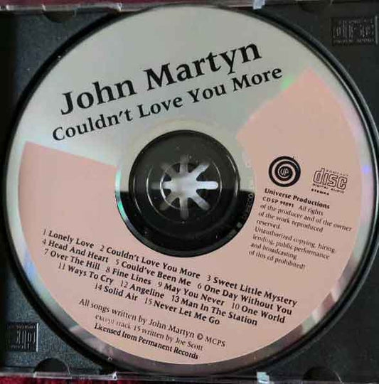 John Martyn : Couldn't Love You More (CD, Album)