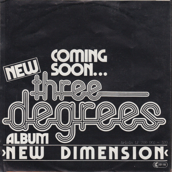 The Three Degrees : Giving Up, Giving In (7", Single)