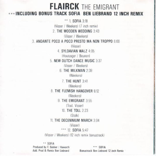 Flairck : The Emigrant (CD, Album)
