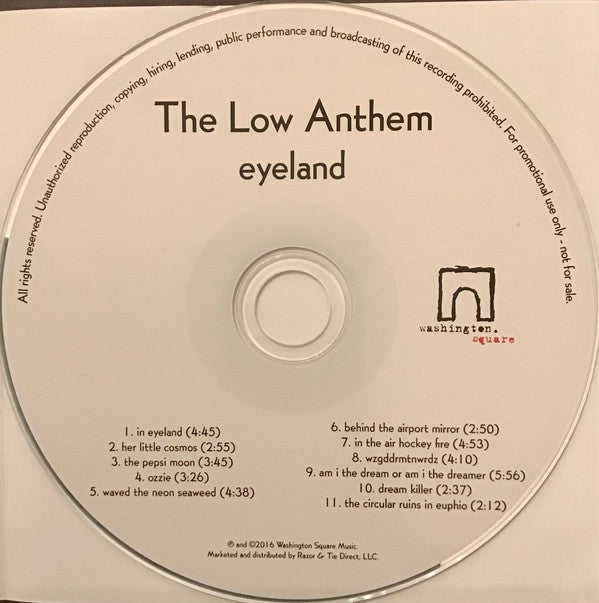 The Low Anthem : Eyeland (CDr, Album, Promo)