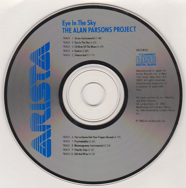 The Alan Parsons Project : Eye In The Sky (CD, Album, RE, Den)