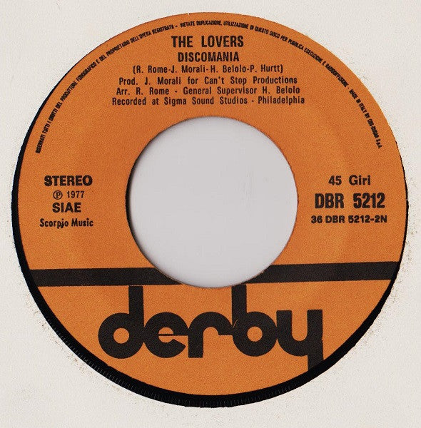 The Lovers (5) : Discomania (7")
