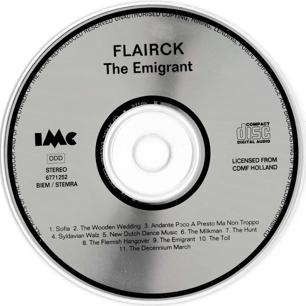 Flairck : The Emigrant (CD, Album)