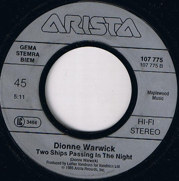 Dionne & Friends Featuring Elton John, Gladys Knight And Stevie Wonder : That's What Friends Are For (7", Single)