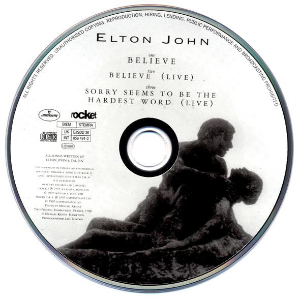 Elton John : Believe (CD, Maxi)