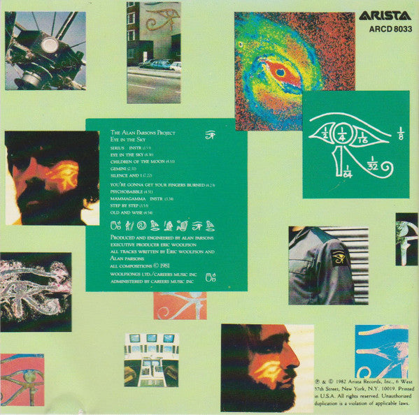 The Alan Parsons Project : Eye In The Sky (CD, Album, RE, Den)