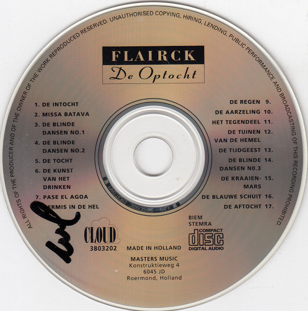 Flairck : De Optocht (CD, Album)
