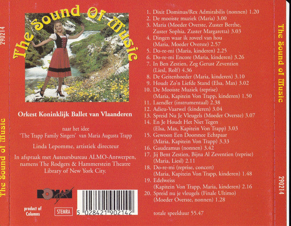 Orkest Koninklijk Ballet Van Vlaanderen : The Sound Of Music - Nederlandse Uitvoering (CD, Album)
