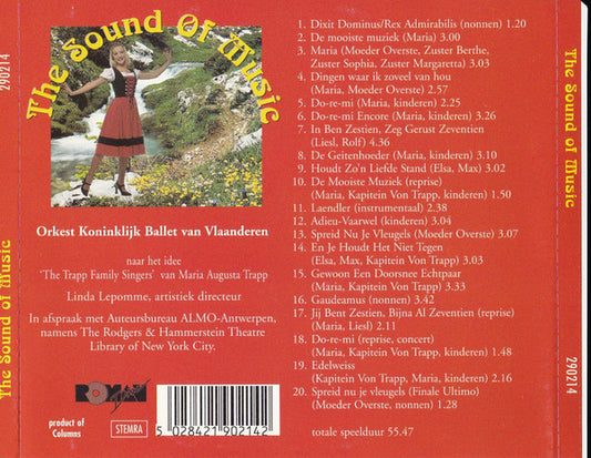 Orkest Koninklijk Ballet Van Vlaanderen : The Sound Of Music - Nederlandse Uitvoering (CD, Album)