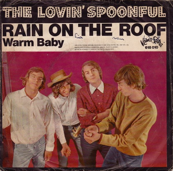 The Lovin' Spoonful : Rain On The Roof (7", Single, Mono)
