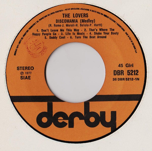 The Lovers (5) : Discomania (7")