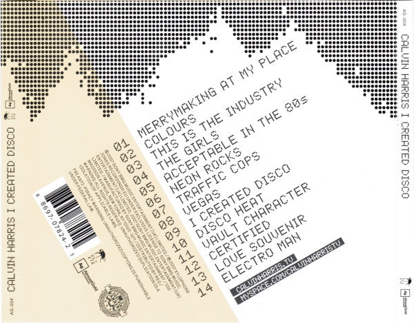 Calvin Harris : I Created Disco (CD, Album)